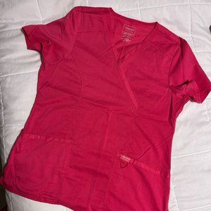 Cherokee Workwear Core Stretch Mock Wrap Top with Instrument Loop - Size - M